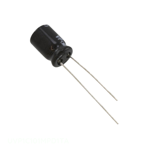 Condensateur à travers trou UVP1C101MPD1TA, en aluminium, 100 µF, 20 %, 16 V, radial, TH, 100 µF - Distributeur agréé - Product Image 1