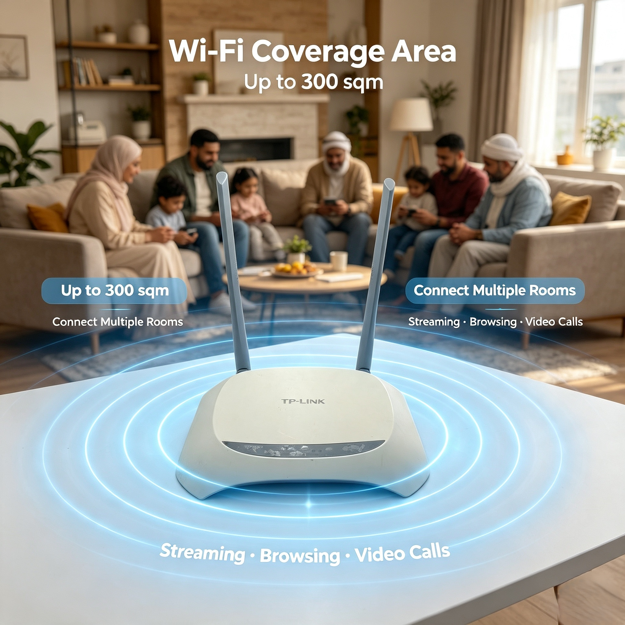TP-Link TL-WR842N 300Mbps Wireless N 2.4GHz High Speed Long Range WiFi Router with 4 RJ45 LAN Ports Easy Setup Residential · image 5