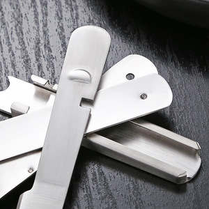 Nhà Máy Trực Tiếp Bộ Đồ Ăn Ngoài Trời 4-Mảnh Thiết Lập Đa Chức Năng Xách Tay Thép Không Gỉ Cắm Trại Dao Dforks Thìa - Product Image 4