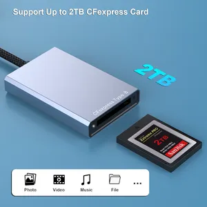 Personalizzare il lettore di schede CFexpress 10Gbps, adattatore USB-C/USB-A 2-in-1 di tipo B CFexpress compatibile con Windows/Mac/Linux/Android