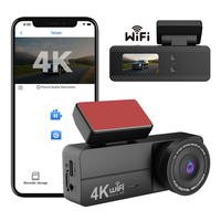 Dash Cam 4k Mini Hidden Driver Car Dvr Video Recorder Dash Cam Dashcam Camera avant et arrière avec Wifi Fhd Night Vision Auto