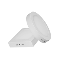 Facile à installer 6w 12w 18w 24w panneau lumineux led rond smd monté en surface sans cadre