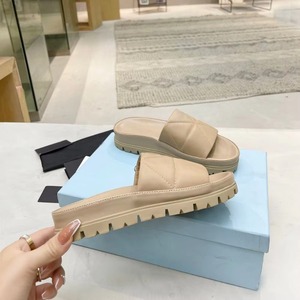 Luxury Designer <b>Women</b> Quilted Slide Slippers Chunky Lug Platform Leather Upper Anti <b>Slip</b> Vacation Daily <b>Slip</b> on Casual Footwear - Product Image 6