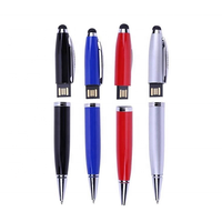 Nouvelles clés USB 2.0 personnalisées en forme de stylo, 16 Go-128 Go, haute vitesse, en métal, cadeaux USB