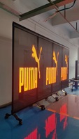 Kiosque d'affichage holographique transparent InVisia à LED, signalisation numérique en maille, haute luminosité, interactif intelligent, sans cadre