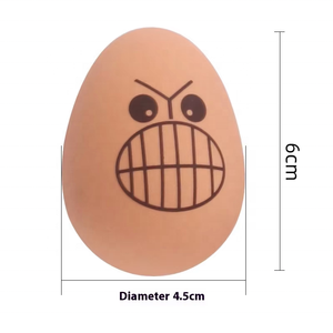 Yenilik interaktif yumurta şekilli köpek oyuncak Pet oyuncak karikatür yumurta köpek topu komik çok ifade katı çiğnemek oyuncak kauçuk köpek oyun yumurta - Product Image 6