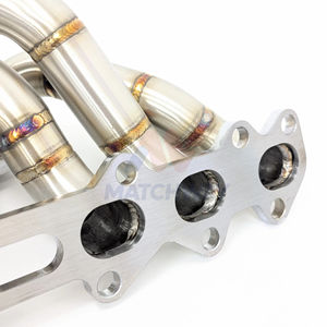 Выпускной коллектор MATCHWAY 3 мм из нержавеющей стали SS304, толстостенный, с двойной спиралью T3/T4, верхнего расположения, для турбонаддува Supra 1JZ GTE VVTI 240sx E30 Is300 Mk3 Mk4 - Product Image 4