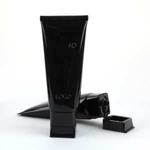 Tubo de Plástico Suave Personalizado al por Mayor para Loción, Exfoliante Corporal, Suero, Tubo Vacío de Calidad con Logotipo Impreso en Negro y Tapa de Rosca para el Cuidado de la Piel - Product Image 5