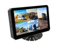Penyimpanan besar sistem keamanan Mobil AI 4/5/6CH 1080P layar sentuh Monitor DVR 4G pelacak GPS bawaan untuk truk