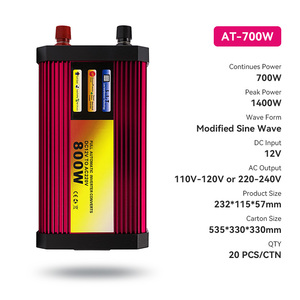 Sistema de Energía Solar Personalizado de Onda Sinusoidal Modificada de 300w 500w 700w 800w 1000w 1500w 2000w 12v 24v 110v 220v CA Fuera de la Red - Product Image 3