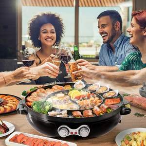 Электрическая гриль-плита 2-в-1 с двойным контролем температуры - Product Image 4