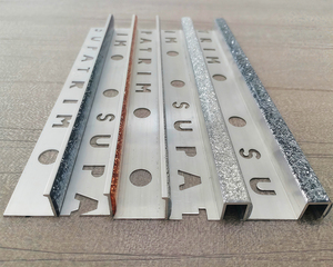 Perfil Decorativo de Metal Dorado Brillante de 2.5m, Tira Plana de Aleación de Aluminio para Decoración de Paredes de Baño - Product Image 6