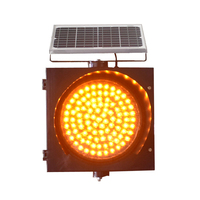 Voyant de sécurité routière 1000mm haute luminosité solaire jaune clignotant stroboscopique voyant d'avertissement de trafic
