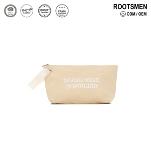 Sac cosmétique portable léger en nylon, à fermeture éclair, résistant à l'eau, pliable, petite capacité, pour usage extérieur, facile à transporter - Product Image 1