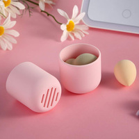 Étui de transport pour éponge de maquillage en silicone lavable et réutilisable, étui pour éponge de beauté, étui pour éponge cosmétique