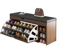 Banc de rangement de chaussures décoratif moderne style simple zone d'entrée armoire à chaussures meubles de maison