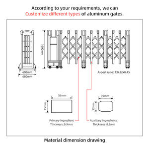 <span class=keywords><strong>Portail</strong></span> <span class=keywords><strong>coulissant</strong></span> <span class=keywords><strong>motorisé</strong></span> en alliage d'aluminium résistant à la corrosion pour extérieur, style <span class=keywords><strong>coulissant</strong></span> automatique, <span class=keywords><strong>portail</strong></span> de stationnement automatique - Product Image 3