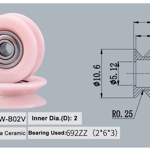 Roues de guidage entièrement céramiques Sen Guang 60*12.5mm pour tréfilage, longue durée de vie, certifiées ISO9001:2008, OEM disponible, garantie 1 an - Product Image 5
