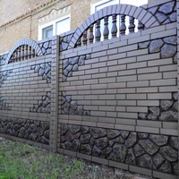 Moule pour poteau de clôture en béton préfabriqué, panneaux muraux extérieurs imitation brique