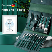 Ensemble de coupe-ongles de haute qualité 12/16/20 pièces, coupe-ongles en acier inoxydable, kit de toilettage, outils de manucure et de pédicure, portable, pour la maison
