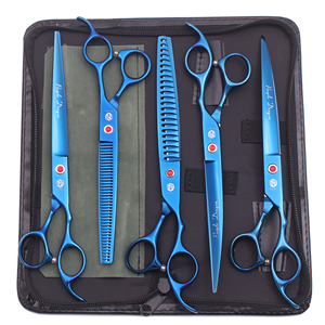 Purple Dragon 8 "professionnel chien <span class=keywords><strong>chat</strong></span> toilettage ciseaux amincissement cisailles japonais en acier inoxydable tranchant lames de précision 3005 - Product Image 5