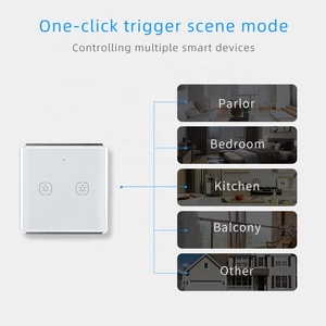 Support Customized Patterns Zigbee Smart 2 Gang Wireless Scene <strong>Mode</strong> Custom Scene Linkage Long Press Battery Scene <strong>Switch</strong> - Product Image 5