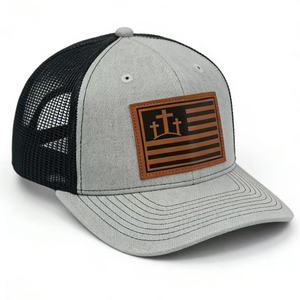 Casquette Trucker Personnalisée 6 Panneaux en Cuir de Haute Qualité, Gorra en Maille Vierge, Casquette Snapback 511 pour Hommes - Product Image 3