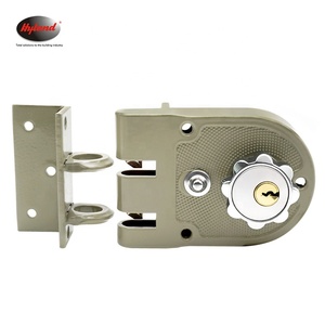 Loquet de nuit sud-américain F102 Tiger Lock <span class=keywords><strong>en</strong></span> alliage de zinc, <span class=keywords><strong>serrure</strong></span> de porte antivol avec clé pour la sécurité résidentielle, installation facile - Product Image 2
