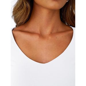 2025 2025 Fall Fitted Crop <b>Top</b> for Women Queen Womens Double Lined V Neck <b>Long</b> <b>Sleeve</b> Shirt Basic Going Out Bodysuit - Product Image 2