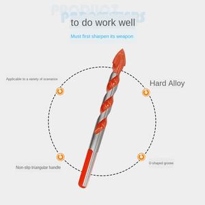 Broca triangular multifunción, broca de perforación de cerámica de aleación de 6mm, azulejo de cerámica, cemento, perforación de pozos de carburo de hormigón - Product Image 3