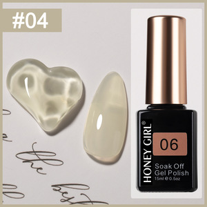 Kit de Gel UV Transparent Effet Jade pour Nail Art, Sans HEMA, Écologique, 15ML, Couleur <span class=keywords><strong>Nude</strong></span>, Longue Durée - Product Image 5