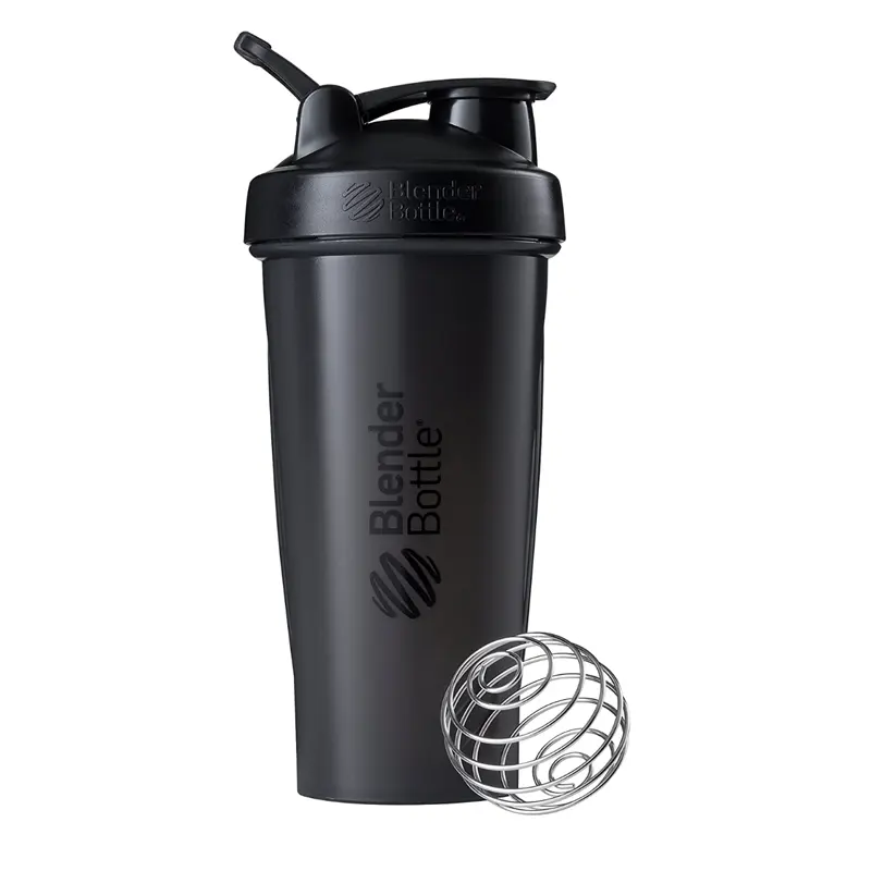 Bottiglia per Shaker per proteine da palestra senza BPA con miscelatore bottiglia per acqua sportiva in plastica bottiglia per shaker per proteine con agitatore per proteine di stoccaggio