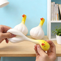 Knoblauch-Enten-Quetsch-Stressabbau-Spielzeug, anpassbare kreative Entenpuppe, langsam aufspringendes Plüsch-Ornament, Büro-Dekompressions-Gadget