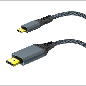 Câble adaptateur Type-C vers <span class=keywords><strong>HDMI</strong></span> 4K haute définition pour téléphones mobiles, ordinateurs, projecteurs et projection d'écran, plaqué or - Product Image 1