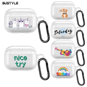 Funda de TPU transparente con estampado de logotipo personalizado para Airpod Pro 2, <span class=keywords><strong>1</strong></span>, <span class=keywords><strong>2021</strong></span>, accesorios para auriculares, funda de impacto para <span class=keywords><strong>Airpods</strong></span> 3 - Product Image 1
