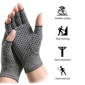 Guantes de Compresión sin Dedos de Algodón, Textura Suave, Transpirables, para Alivio del Dolor de Artritis en las Manos, Venta Directa de Fábrica AmpsafeX - Product Image 4