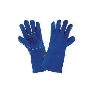 Truper Paquete de 6 Guantes Reforzados Azules para Soldador Carretilla Accesorio - Product Image 1