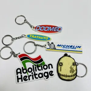 NEW Custom Company Logo Soft Pvc Keyring 3d Logo Custom Keychain Rubber Pvc Keychain Custom Soft Pvc Key Chain