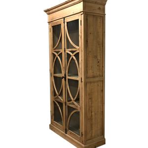 Luxury Display Cabinet Modern Solid <b>Wood</b> Office <b>Book</b> <b>Shelves</b> Bookcase with Glass Doors Models - Product Image 3