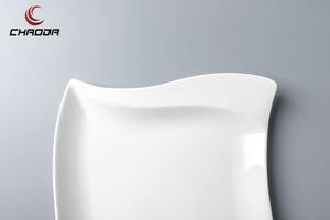 CHAODA Style nordique <span class=keywords><strong>porcelaine</strong></span> blanche 10-16 pouces assiettes rectangulaires chargeur <span class=keywords><strong>de</strong></span> restaurant plats pour servir des aliments prix <span class=keywords><strong>de</strong></span> gros - Product Image 4