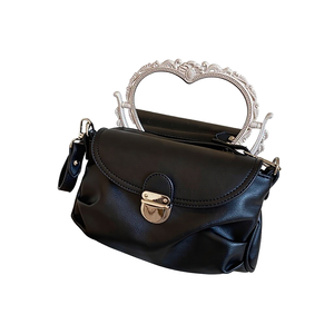 Nouveau sac à bandoulière pour femme, design français, vintage, grand format, fermeture éclair, en cuir souple, portable - Product Image 1