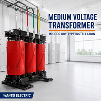 Transformateur d'isolement triphasé à sec Wanbo-380 avec enroulement en cuivre pour la distribution d'énergie à faible bruit en intérieur