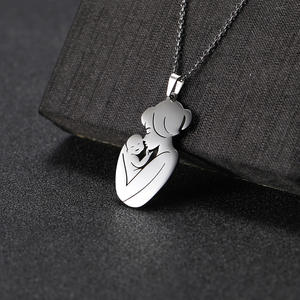 Collana con Ciondolo Mamma e Bambino in Acciaio Inossidabile Placcato Oro <span class=keywords><strong>Vintage</strong></span> Myshape per Donne e Ragazze, Gioiello Animale Gattino per Feste, Regalo - Product Image 5