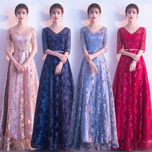 Robes <span class=keywords><strong>de</strong></span> soirée en mousseline <span class=keywords><strong>de</strong></span> soie à manches longues et à dentelle, style A, col bijou, <span class=keywords><strong>robe</strong></span> <span class=keywords><strong>de</strong></span> cérémonie pour invité <span class=keywords><strong>de</strong></span> mariage, longueur cheville, robes <span class=keywords><strong>de</strong></span> mariée pour femmes - Product Image 1