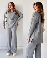 Ensemble Pull Tricot Femme sur Mesure Style Costume Hiver Designer Coton Polyester Deux Pièces pour Femme