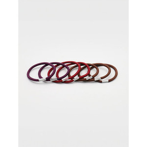 Set di 7 pezzi di cravatte per capelli con punte in gomma - Product Image 1