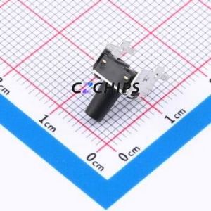 GT-TC101A-H095-L1 Tactile Switch Through hole,6x7.5mm Switch Single Pole Single Throw Round Button 1.6N Right Angle Insert - Product Image 2