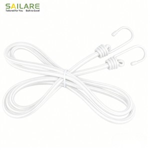 Factory Price Durable 8mm Latex Polyester Long Round Luggage Cord Bungee Rubber Elastic Rope for OEM Packing and Logistics - Product Image 2