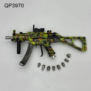 Toy Car Wash Water Gun Submachine Gun 3/8 High-pressure Car Wash Water Gun Simulated Automatic Rifle Car Wash 4 Nozzles Gloves - Product Image 6