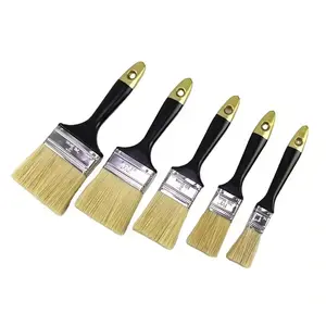 Professional artist painting tool with wooden handle for precise corner painting clean